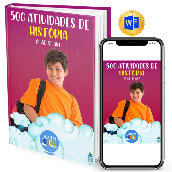 <b>500 Atividades de História Editáveis</b> para o Fundamental 2